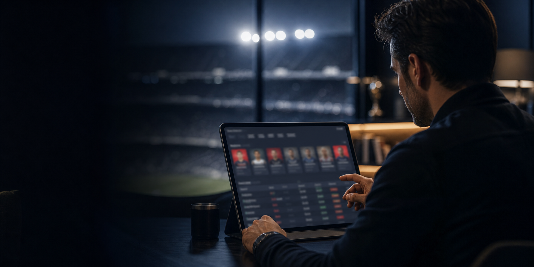 Person reviewing a capper leaderboard on a laptop