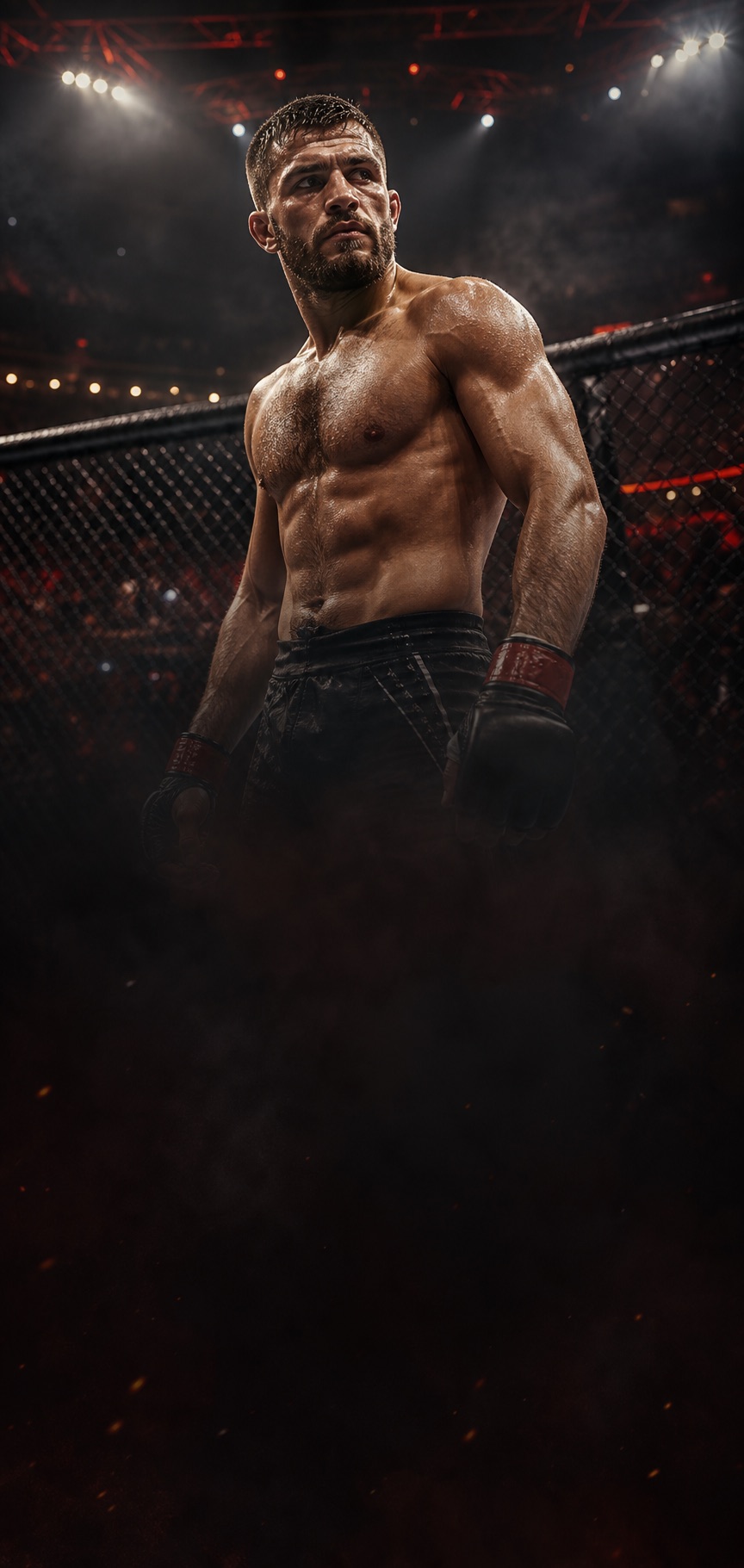 Mixed martial arts fighter portrait